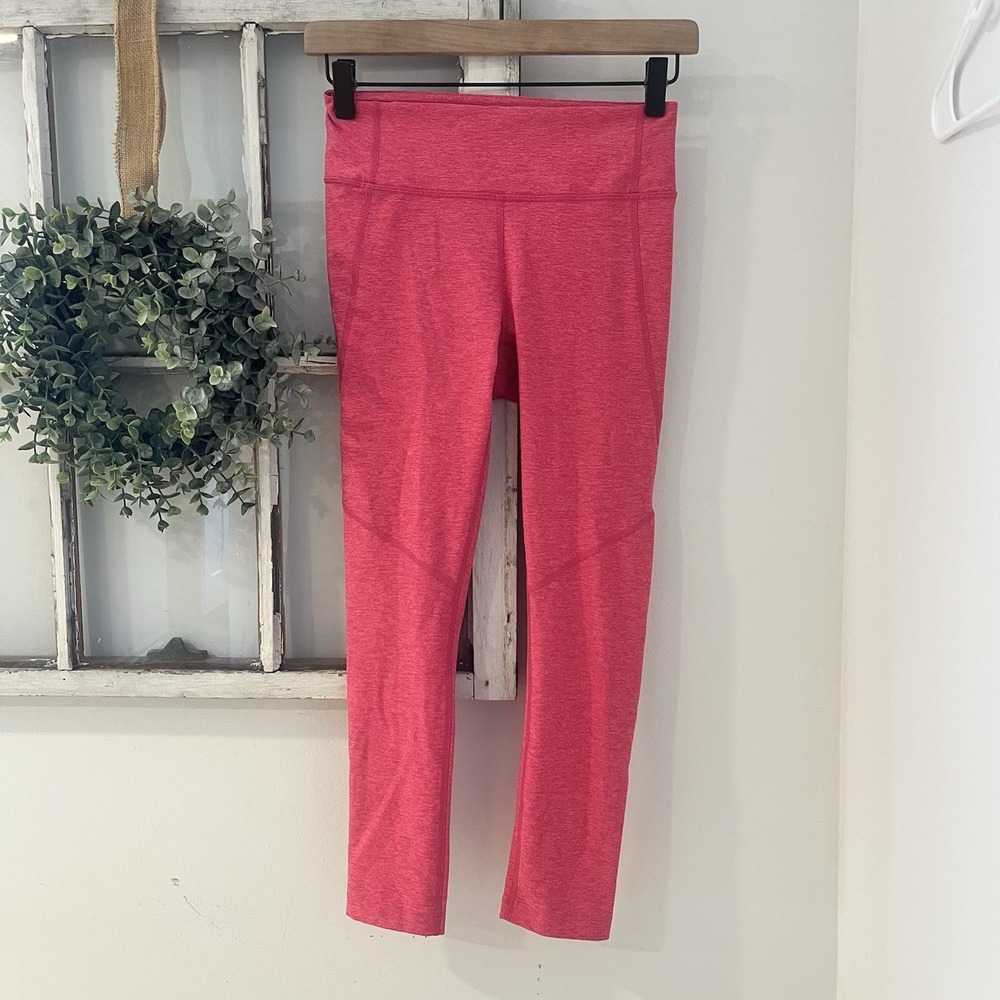 Outdoor Voices Colorblock Green Solid Pink Set Of Two Leggings Size Small - Picture 5 of 7